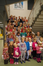 Tässä koko palkittavien poppoo yhteikuvassa.